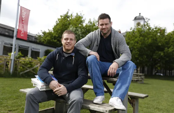 Griffith College students Sean Cronin (left) and Fergus McFadden