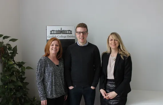 Graduate of Griffith College Shane O’Leary returned to the college to give insight to students sitting the MSc in global Brand Management