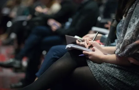Journalists at an event