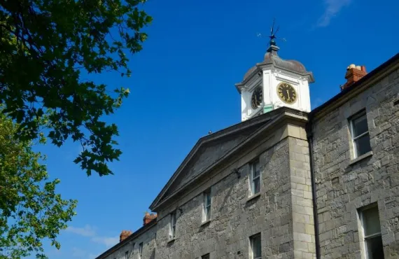 The clock tower at Griffith College Dublin