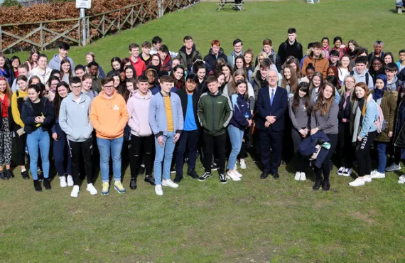 Leaving Cert students at Griffith College Dublin's Free Maths Workshop