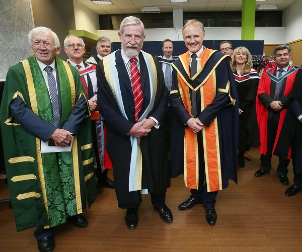 Joe Schmidt with Professor Diarmuid Hegarty Joe Schmidt with Professor Diarmuid Hegarty
