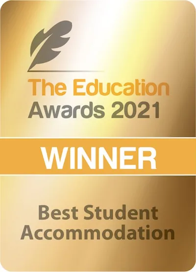 Winner of Best Student Accommodation in the 2021 Education Awards Winner of Best Student Accommodation in the 2021 Education Awards