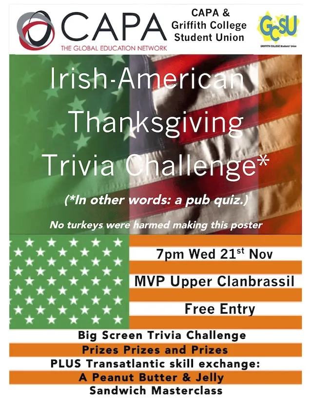 Poster for CAPA & GSU Pub Quiz Poster for CAPA & GSU Pub Quiz