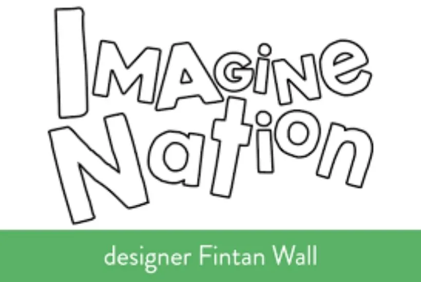 Imagine Nation logo by designer Fintan Wall Imagine Nation logo by designer Fintan Wall