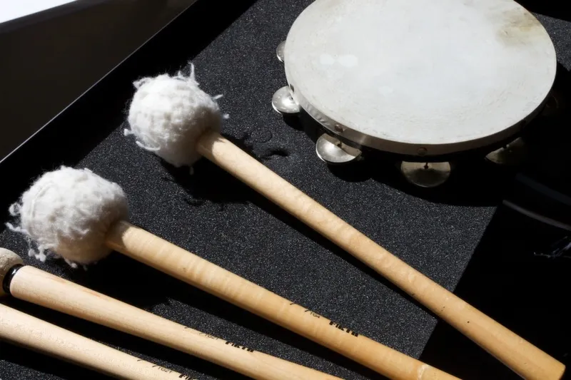 Playing percusion at Griffith College Playing percusion at Griffith College