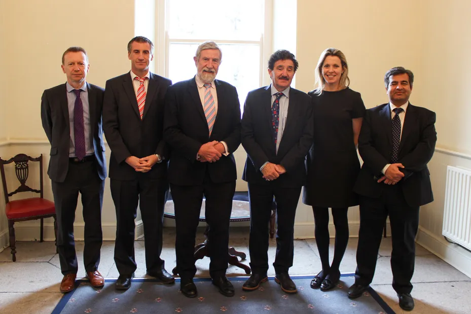 Minister Halligan with Diarmuid Hegarty and Heads of Business, Computing and Graduate Business Minister Halligan with Diarmuid Hegarty and Heads of Business, Computing and Graduate Business