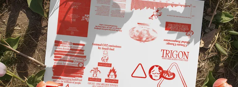 student's graphic design project 