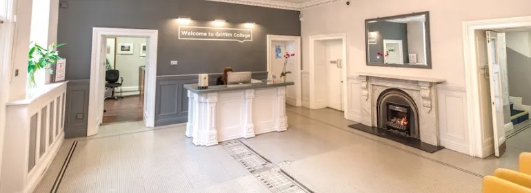 Reception area at Griffith College Dublin Reception area at Griffith College Dublin
