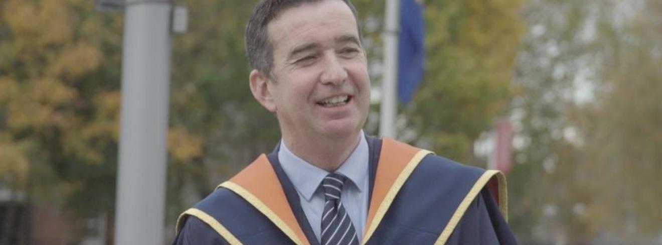 Mark Little at Griffith College graduation Mark Little at Griffith College graduation
