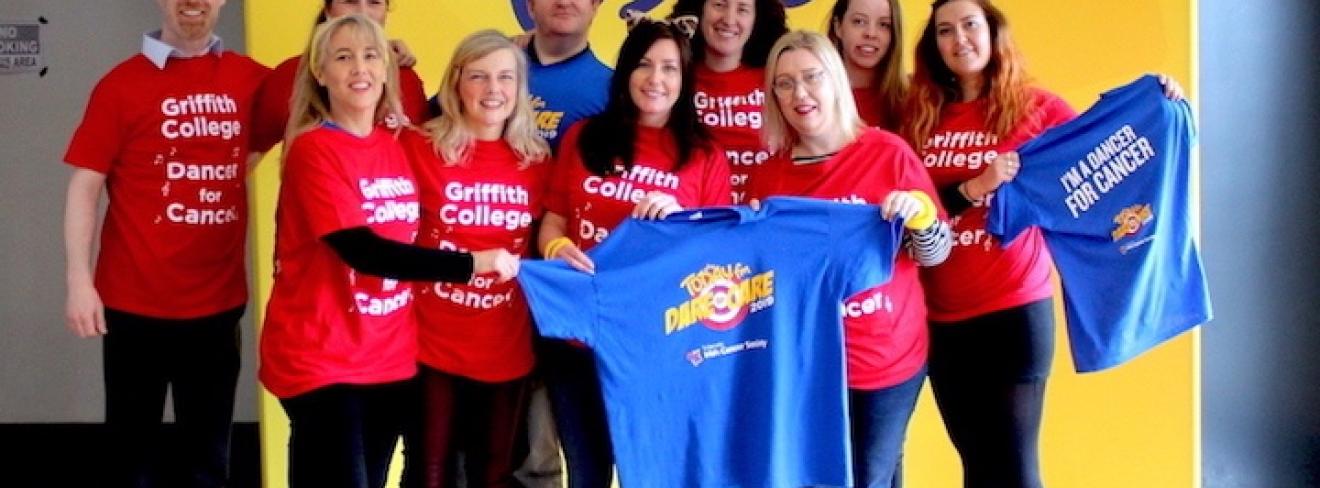 Griffith College staff attend TodayFM's "Dancer for Cancer" event Griffith College staff attend TodayFM's Dare to Care event, "Be a Dancer for Cancer"